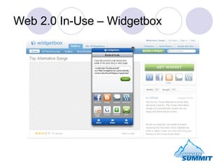 Web 2.0 In-Use – Widgetbox 