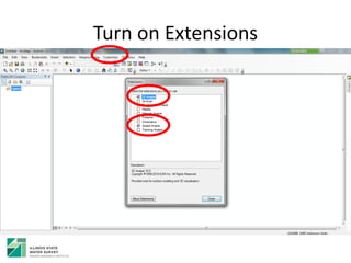 Turn on Extensions
 