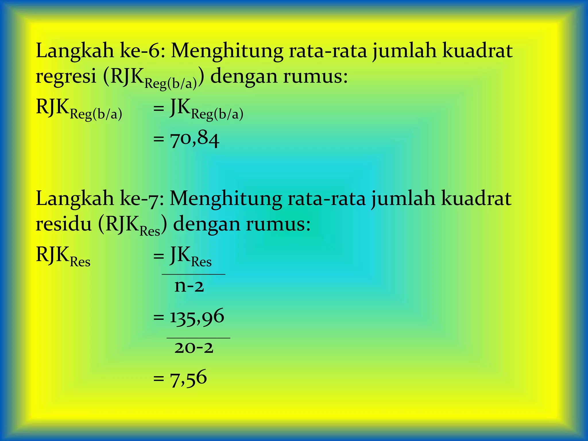 uji linieritas | PPTX