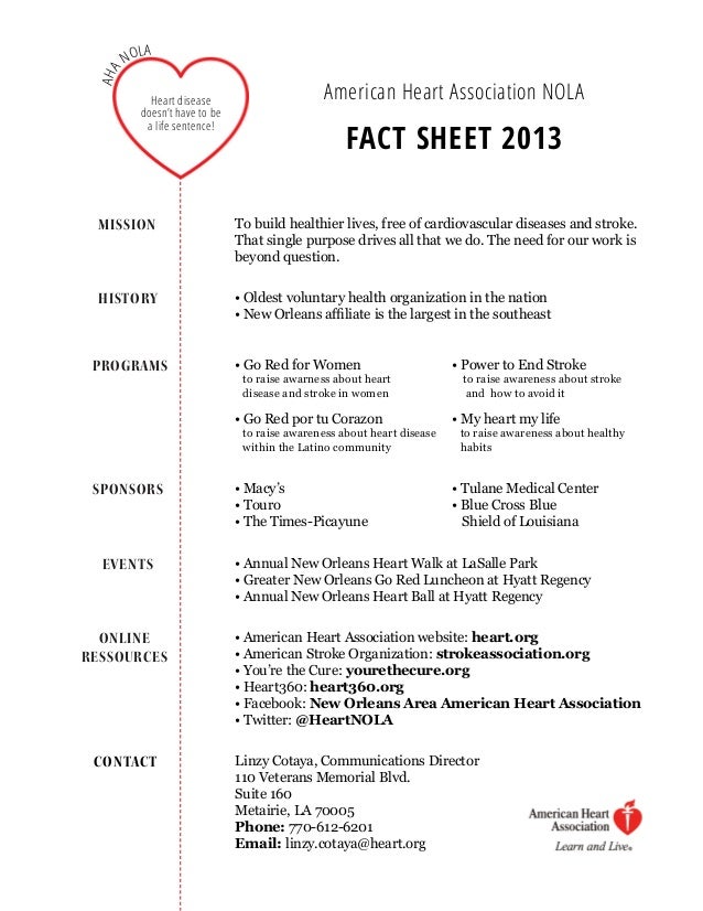 fact sheet pdff american heart association fact sheet