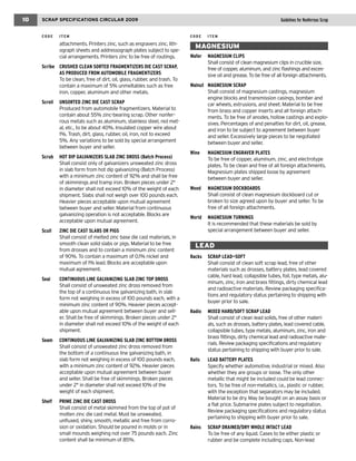 Scrap Specifications Circular | PDF