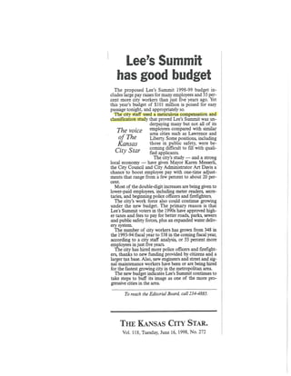 Lee's Summit article