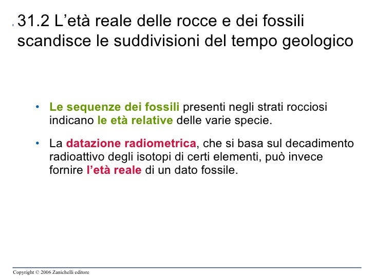 In che modo la datazione relativa differisce dalla datazione radiometrica dei fossili