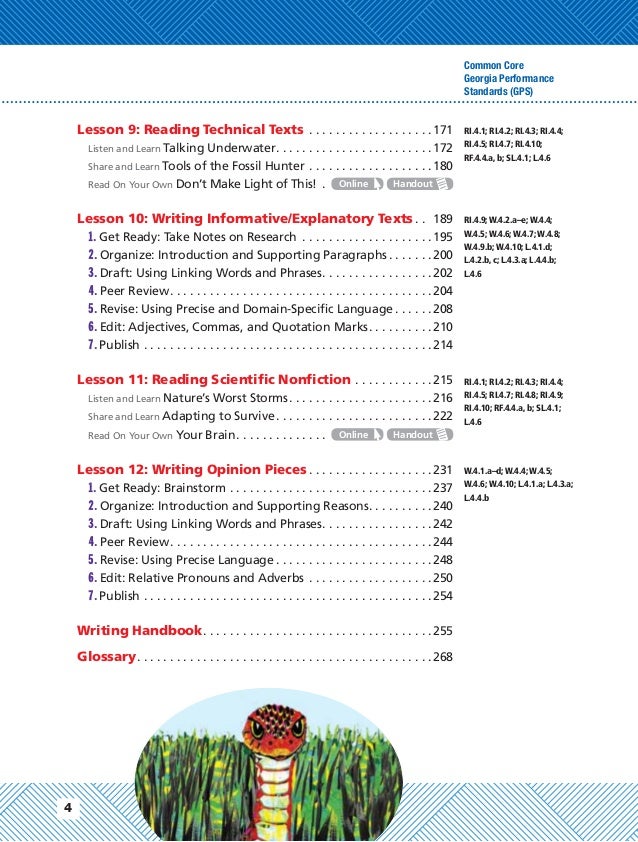 Common Core Coach CCGPS Edition, English Language Arts, Grade 4