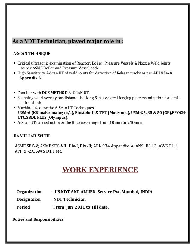 neoload testing sample resume