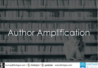 murray@biztegra.com www.Biztegra.com
Author Amplification
 