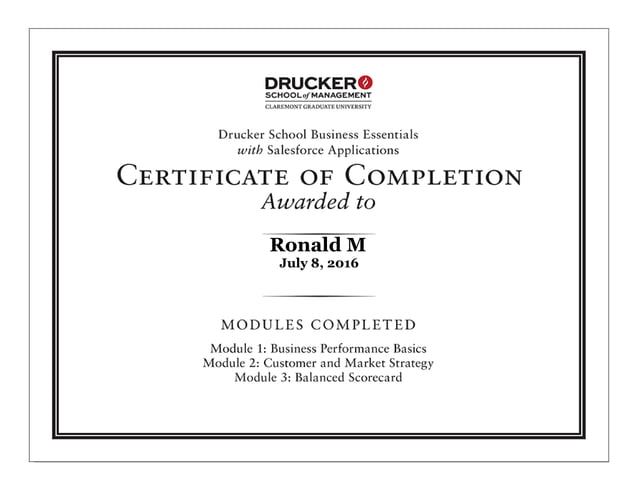 Ronald M drucker CC | PPT