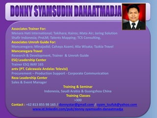 Donny S DA Profile's & Programs
