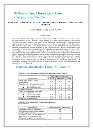 47
3) Define Time History Load Case:
- Damping Ratio: Take (2%)
- Response Modification Factor (R): Take = 3
 