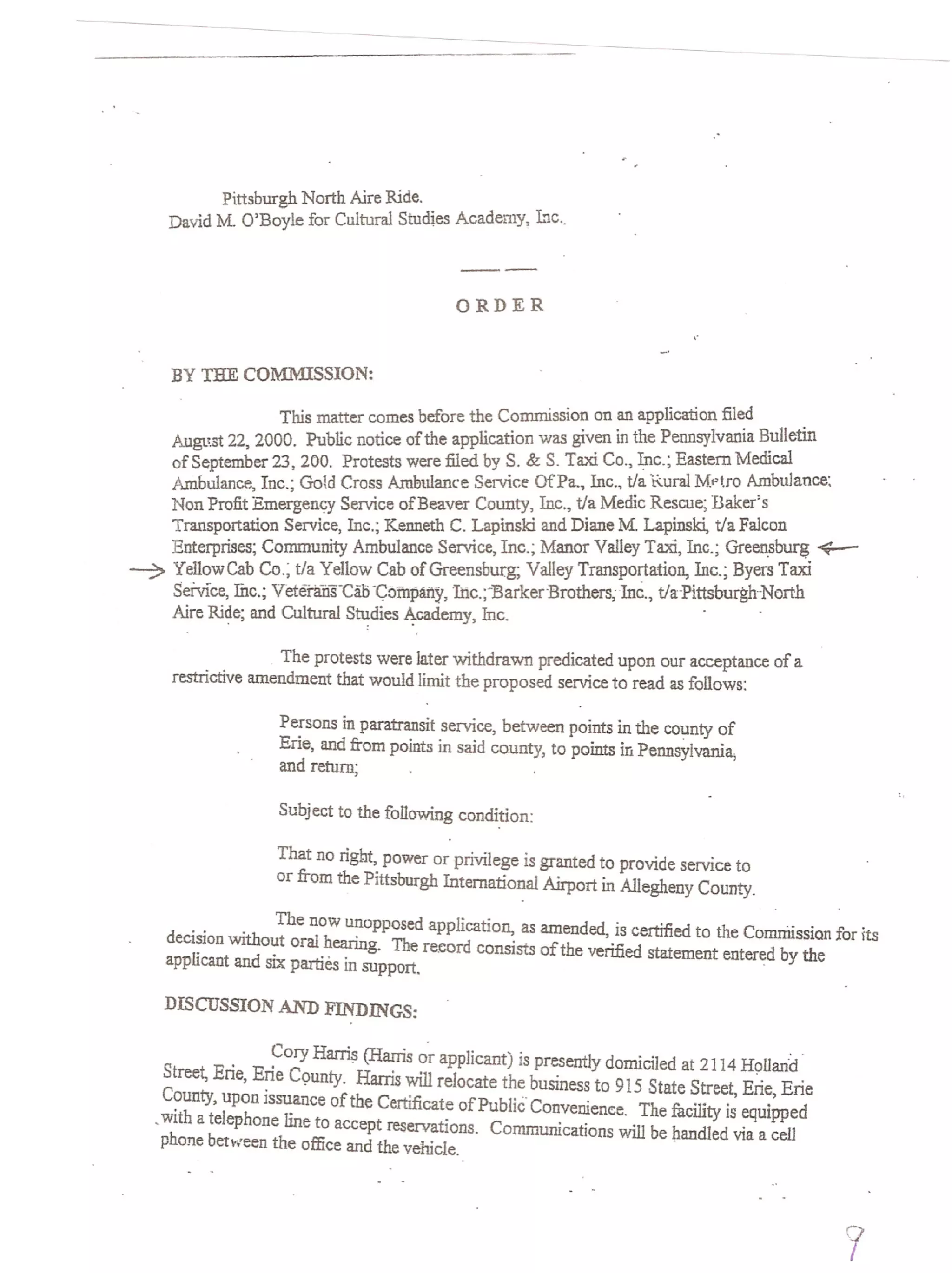 Public Records Request (FOIA)