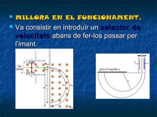 



MILLORA EN EL FUNCIONAMENT.

Va consistir en introduïr un selector de
velocitats abans de fer-los passar per
l’imant.

 