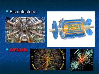 

Els detectors:



ATLAS

 