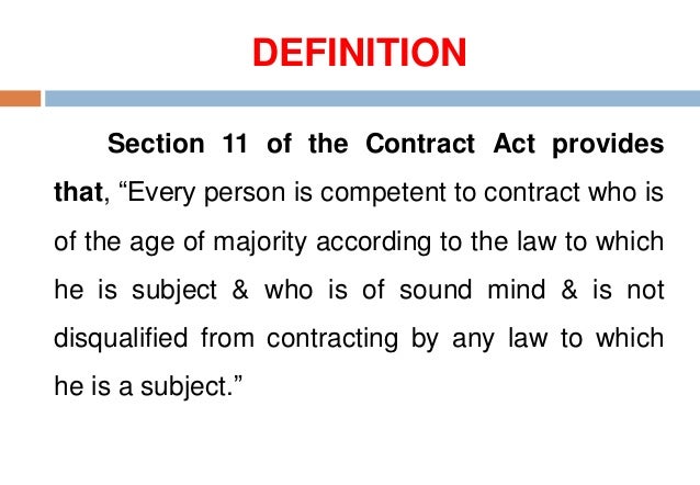 Capacity To Contract