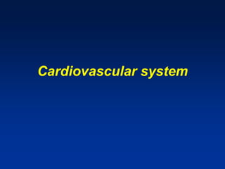 Cardiovascular system
 