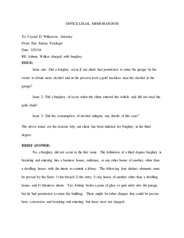 memo drafts