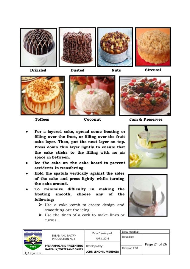 Competency Based Learning Materials Bread and pastry production NC