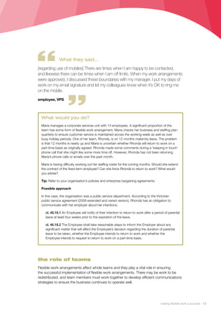 Making Flexible Work A Success Ssa Release Dec 2011 Making Flexible Work A Success Ssa Release Dec 2011