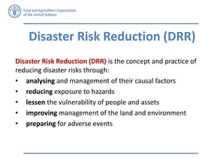 Disaster Risk Reduction (DRR) and Climate Change Adaptation (CCA) | PDF