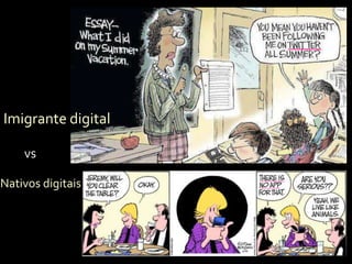 Imigrante digital
Nativos digitais
vs
 