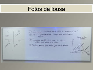 Fotos da lousa
 