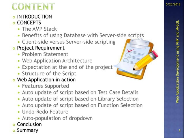 Web Application Development using PHP and MySQL | PPTX | Web ...