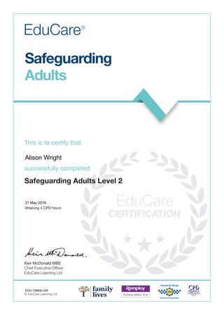 Safeguaring Training.pdf Safeguarding Adults | PDF