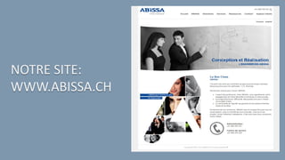 NOTRE SITE:
WWW.ABISSA.CH
 