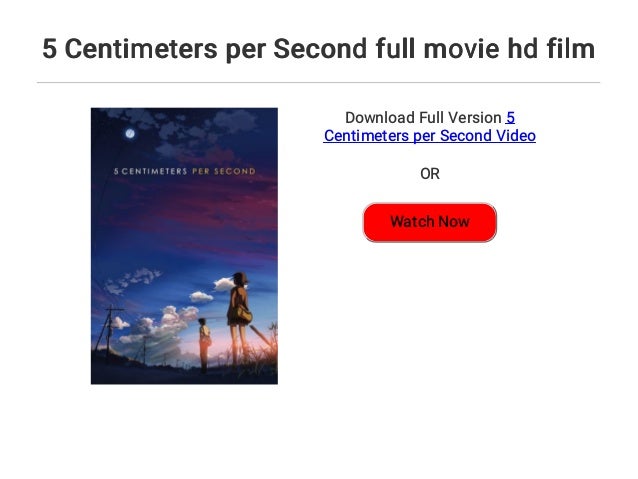 5 Centimeters per Second full movie hd film