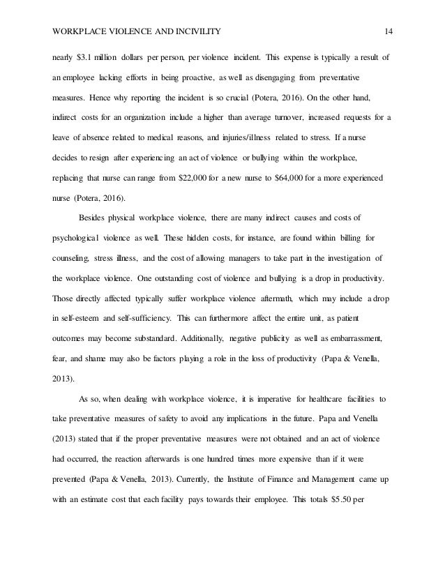 Essay about workplace bullying