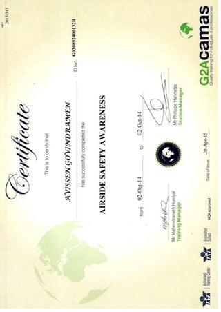 CERTIFICATES g2a