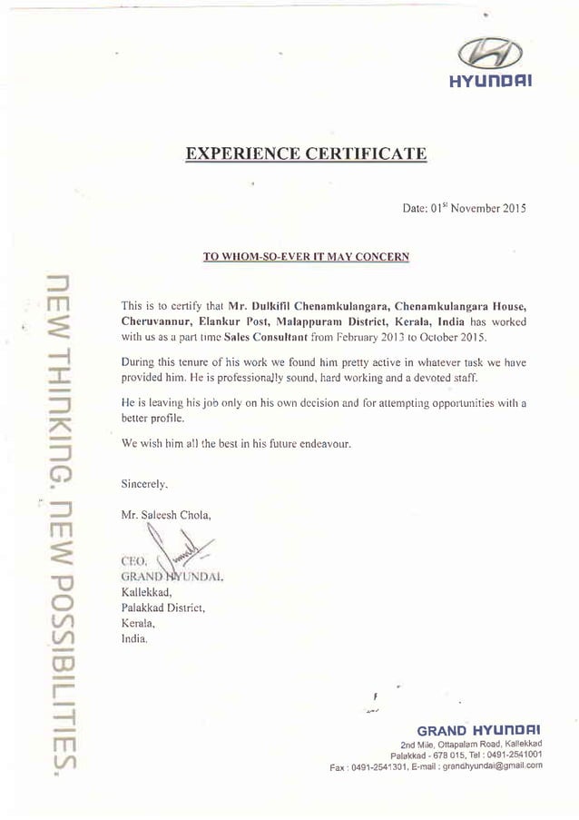 experience certificate_1 PDF