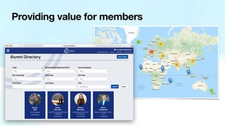 Providing value for members
 