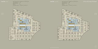 L NINE
MALE WC
AWC
FEMALE WC
Level 09 Cellular Net Internal Area	 26,058 sq ft (2,420.9 sq m)
Total Headcount	 137
Meeting Rooms	 8
Offices	 34
Occupancy Ratio	 1:190 sq ft (1:18 sq m)
Net Internal Area	 26,058 sq ft (2,420.9 sq m)
Total Headcount	 188
Meeting Rooms	 5
Offices	 39
Occupancy Ratio	 1:139 sq ft (1:13 sq m)
Level 09 Corporate
Not to scale. For identification purposes only
2322
LEVEL NINE
MALE WC
AWC
FEMALE WC
EFFECTIVE AND EFFICIENT
 