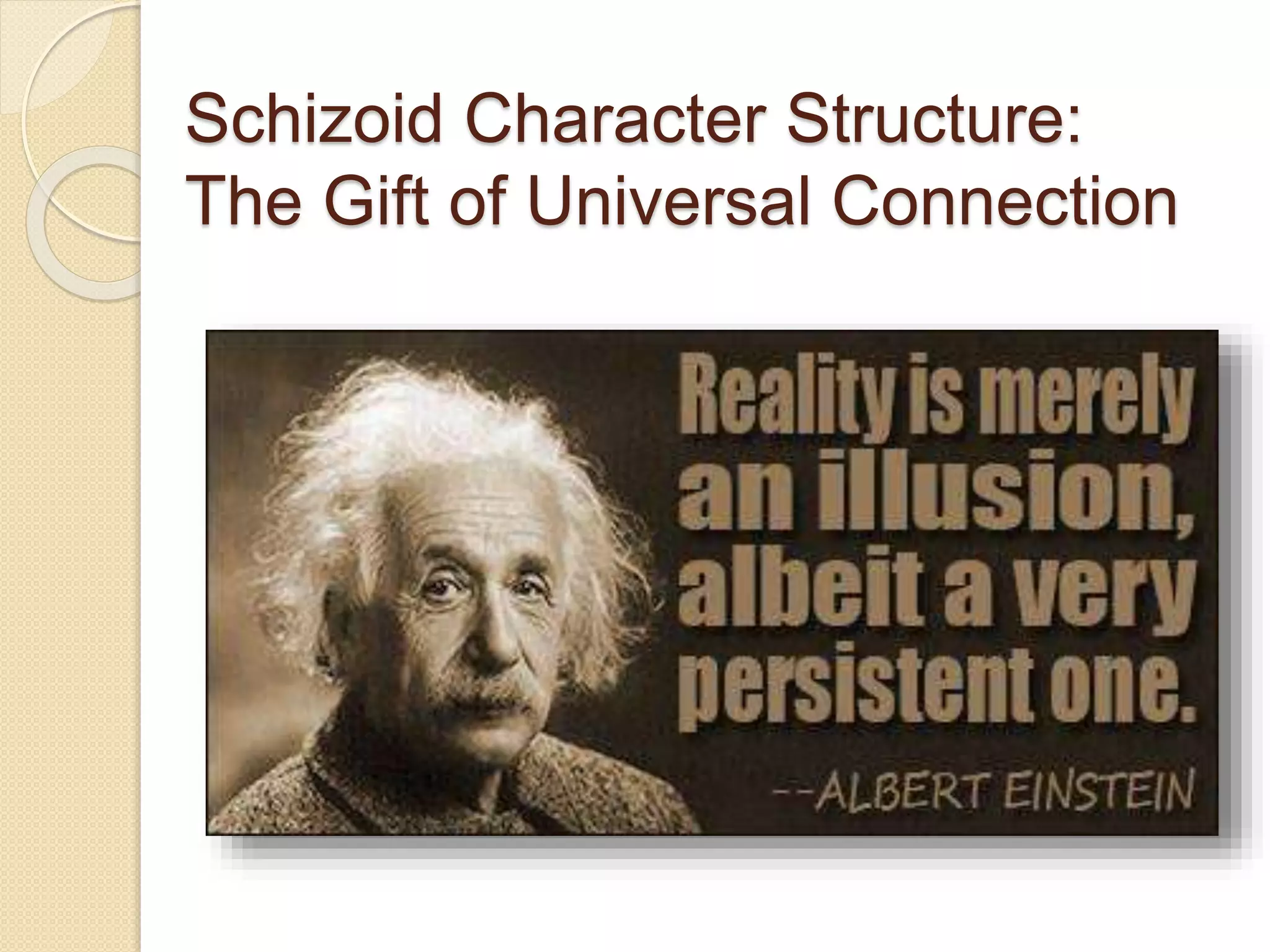 The Five Major Character Structures | PPSX