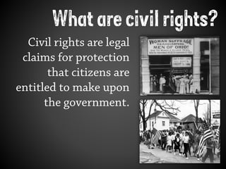 Entitlement Civil Rights The Constitution and Civil Rights | PPT