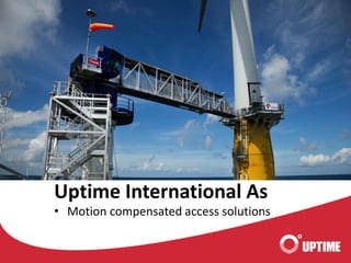 Uptime International As 
• Motion compensated access solutions 
 