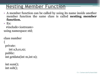 classes and objects in C++ | PPT