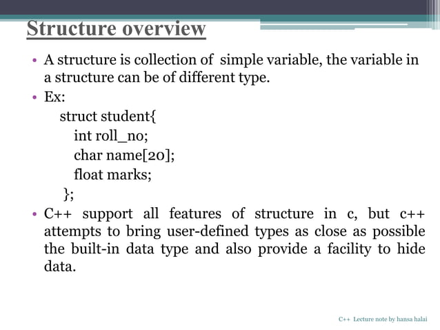classes and objects in C++