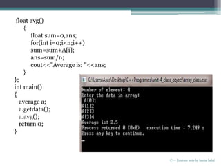 classes and objects in C++ | PPT