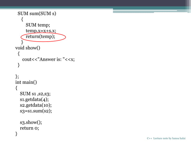 classes and objects in C++