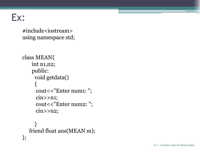 classes and objects in C++