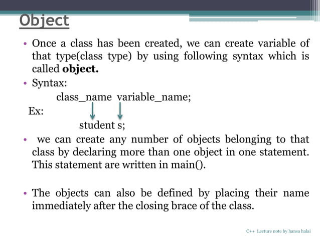 classes and objects in C++