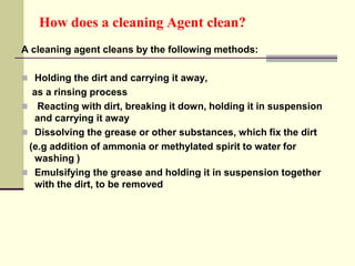 Cleanign Agent 5 cleaning agents | PPT