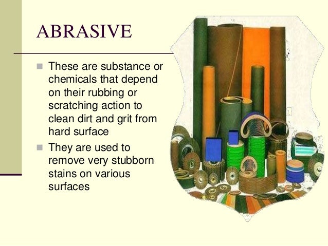 what are the 5 types of cleaning agents