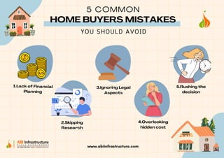5 Common Home Buyers Mistakes You Should Avoid Avoid