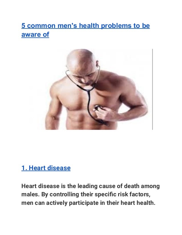 5 common men's health problems to be aware of