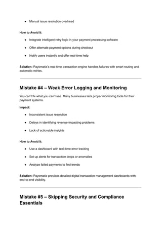 Transaction Mistakes 5 Common Mistakes in Payment Gateway Integration and How to Avoid Them.pdf
