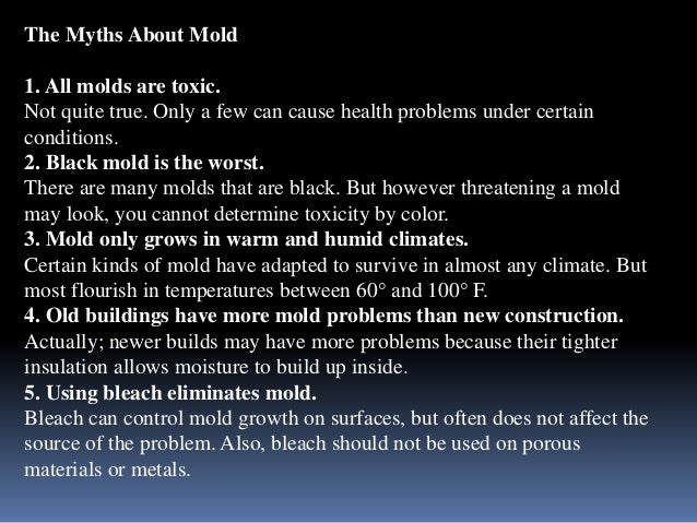 5 common myths about mold in your home | PPTX