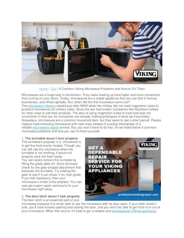 5 common viking microwave problems and how to fix them