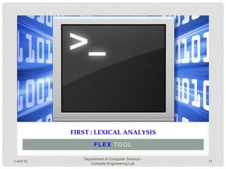 Compiler Engineering Lab#5 : Symbol Table, Flex Tool | PPTX